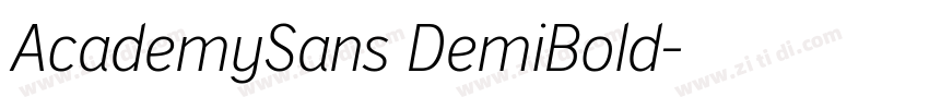 AcademySans DemiBold字体转换 AcademySans DemiBold字体转换